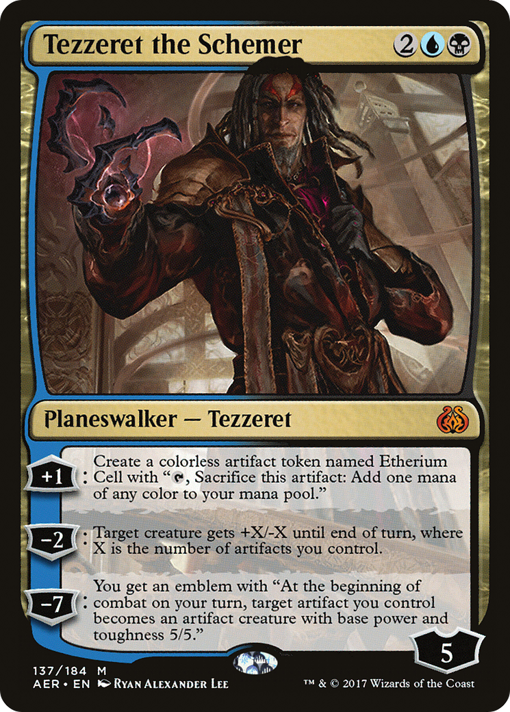 Image of Tezzeret the Schemer (AER-137) - Aether Revolt Foil