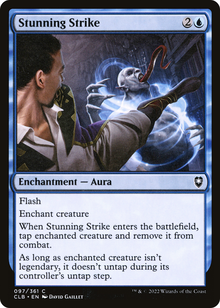 Image of Stunning Strike (CLB-097) - Commander Legends: Battle for Baldur's Gate Foil