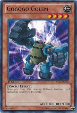 Image of Gogogo Golem (YS12-EN006) - Starter Deck: Xyz Symphony 1st Edition