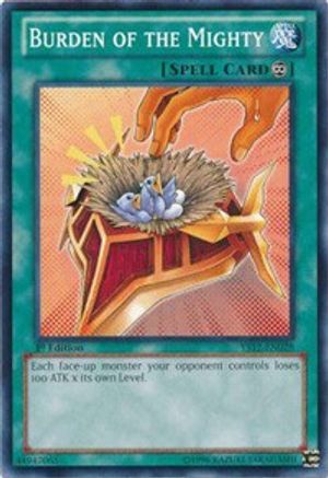 Image of Burden of the Mighty (YS12-EN028) - Starter Deck: Xyz Symphony 1st Edition