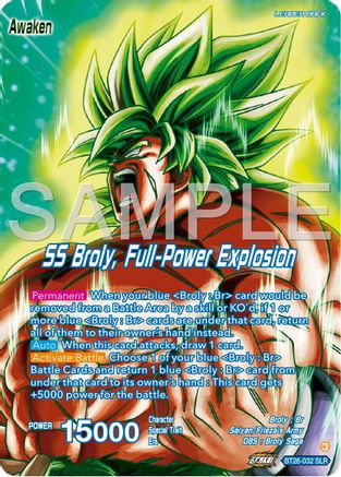 Image of Broly // SS Broly, Full-Power Explosion (Alternate Art) (BT26-032) - Ultimate Advent Foil