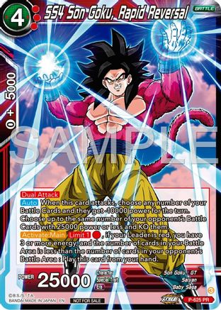 Image of SS4 Son Goku, Rapid Reversal (Zenkai Series Tournament Pack Vol.9) (P-625) - Promotion Cards