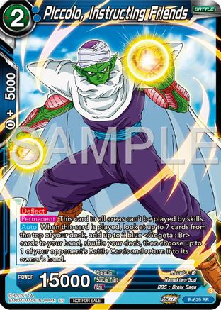 Image of Piccolo, Instructing Friends (Zenkai Series Tournament Pack Vol.9) (P-629) - Promotion Cards