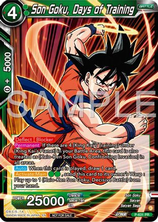 Image of Son Goku, Days of Training (Zenkai Series Tournament Pack Vol.9) (P-631) - Promotion Cards