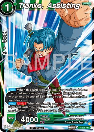 Image of Trunks, Assisting (Zenkai Series Tournament Pack Vol.9) (P-635) - Promotion Cards