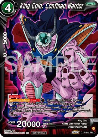 Image of King Cold, Confined Warrior (Zenkai Series Tournament Pack Vol.9) (P-640) - Promotion Cards