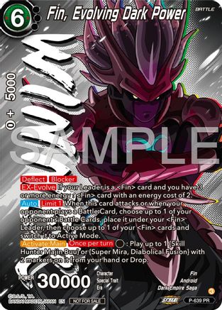 Image of Fin, Evolving Dark Power (Zenkai Series Tournament Pack Vol.9) (Winner) (P-639) - Promotion Cards Foil