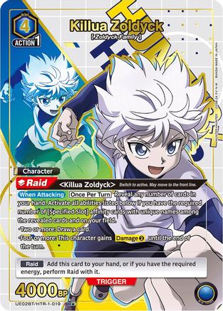 Image of Killua Zoldyck (019) (SR*) (UE02BT/HTR-1-019) - UE02BT HUNTER X HUNTER Foil