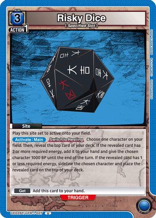 Image of Risky Dice (027) (UE02BT/HTR-1-027) - UE02BT HUNTER X HUNTER