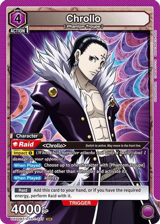 Image of Chrollo (037) (UE02BT/HTR-1-037) - UE02BT HUNTER X HUNTER Foil