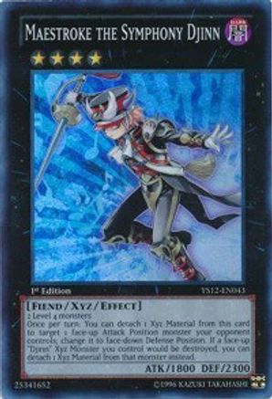 Image of Maestroke the Symphony Djinn (YS12-EN043) - Starter Deck: Xyz Symphony 1st Edition