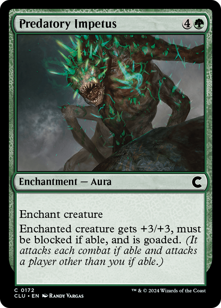Image of Predatory Impetus (CLU-172) - Ravnica: Clue Edition