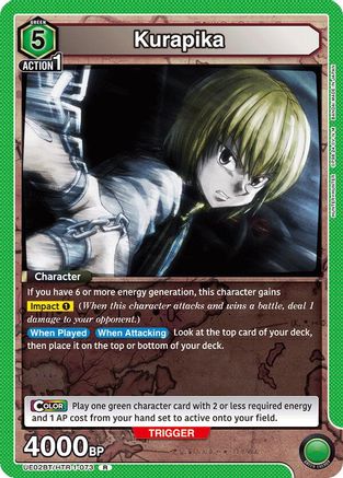 Image of Kurapika (073) (UE02BT/HTR-1-073) - UE02BT HUNTER X HUNTER Foil