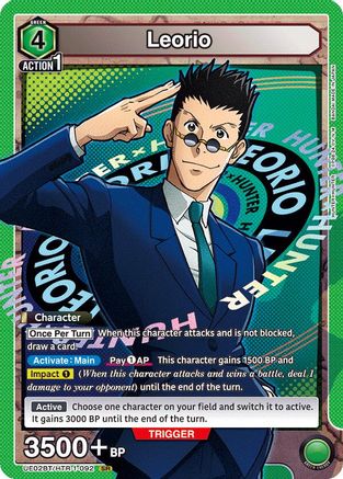 Image of Leorio (092) (UE02BT/HTR-1-092) - UE02BT HUNTER X HUNTER Foil