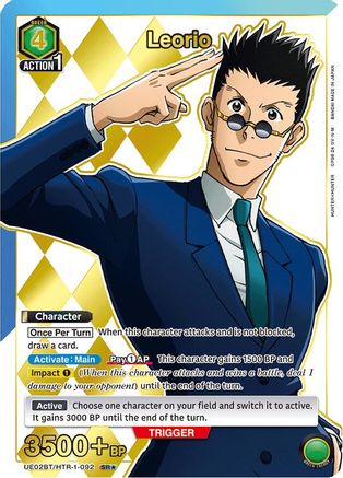 Image of Leorio (092) (SR*) (UE02BT/HTR-1-092) - UE02BT HUNTER X HUNTER Foil