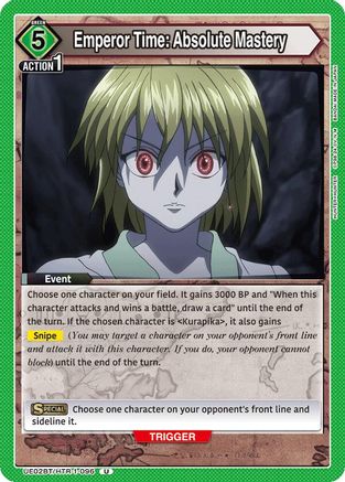 Image of Emperor Time: Absolute Mastery (UE02BT/HTR-1-096) - UE02BT HUNTER X HUNTER