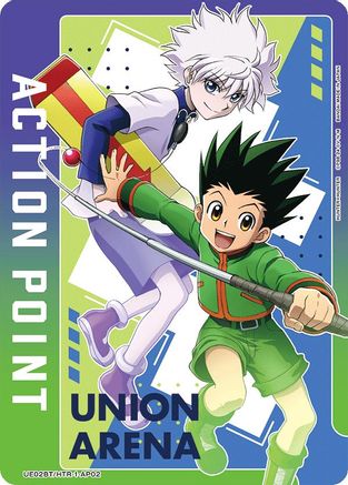 Image of Action Point Card (AP02) (Killua Zoldyck/Gon Freecss) (UE02BT/HTR-1-AP02) - UE02BT HUNTER X HUNTER