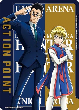 Image of Action Point Card (AP03) (Leorio/Kurapika) (UE02BT/HTR-1-AP03) - UE02BT HUNTER X HUNTER