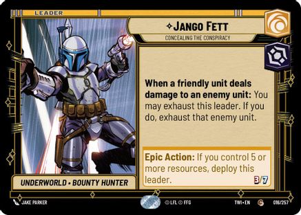 Image of Jango Fett - Concealing the Conspiracy (016/257) - Twilight of the Republic