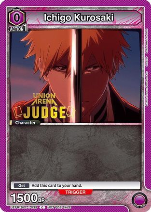 Image of Ichigo Kurosaki (039) (Judge Pack) (UEPR/BLC-1-039) - Union Arena Promotion Cards Foil