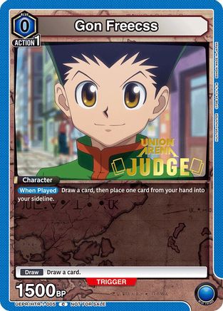 Image of Gon Freecss (005) (Judge Pack) (UEPR/HTR-1-005) - Union Arena Promotion Cards Foil