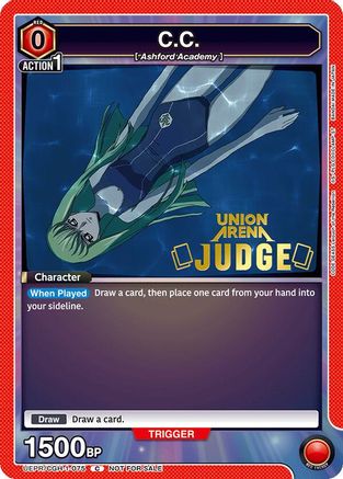 Image of C.C. (Judge Pack) (UEPR/CGH-1-075) - Union Arena Promotion Cards Foil