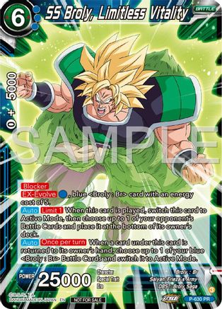 Image of SS Broly, Limitless Vitality (Zenkai Series Tournament Pack Vol.9) (P-630) - Promotion Cards