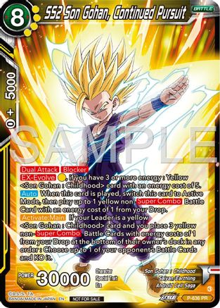 Image of SS2 Son Gohan, Continued Pursuit (Zenkai Series Tournament Pack Vol.9) (P-636) - Promotion Cards