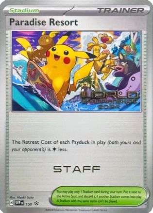 Image of Paradise Resort (World Championships 2024) [Staff] 150  SV Scarlet & Violet Promo Cards - Promo