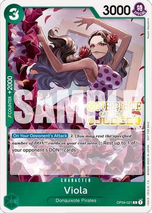 Image of Viola (Judge Pack Vol. 4) (OP04-021) - One Piece Promotion Cards Foil