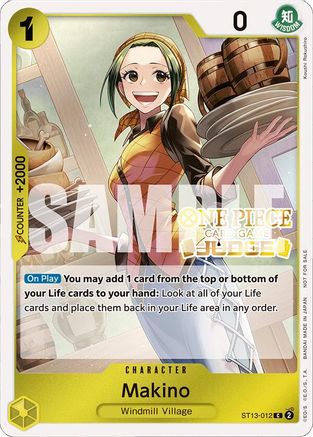 Image of Makino (Judge Pack Vol. 4) (ST13-012) - One Piece Promotion Cards Foil