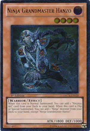 Image of Ninja Grandmaster Hanzo (UTR) (ORCS-EN029) - Order of Chaos 1st Edition