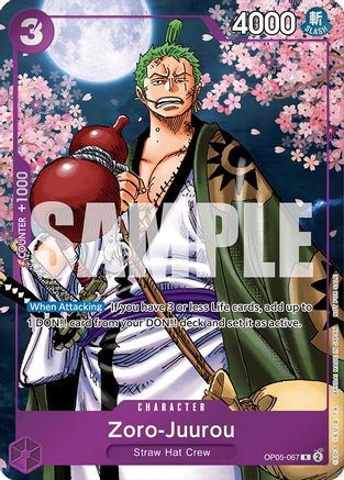 Image of Zoro-Juurou (Event Pack Vol. 5) (OP05-067) - One Piece Promotion Cards Foil