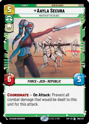 Image of Aayla Secura - Master of the Blade (096/257) - Twilight of the Republic