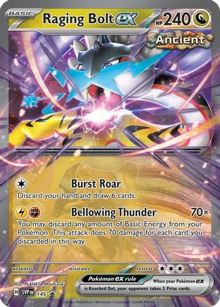Image of Raging Bolt ex 145  - Holofoil SV Scarlet & Violet Promo Cards - Promo