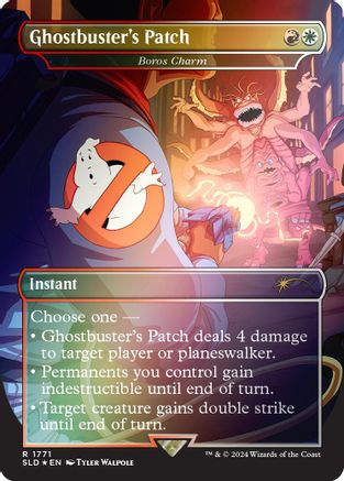 Image of Ghostbuster's Patch - Boros Charm (Rainbow Foil) (SLD-1771) - Secret Lair Drop Series Foil