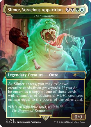 Image of Slimer, Voracious Apparition - The Mimeoplasm (Rainbow Foil) (SLD-1773) - Secret Lair Drop Series Foil