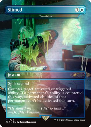 Image of Slimed - Trickbind (Rainbow Foil) (SLD-1774) - Secret Lair Drop Series Foil