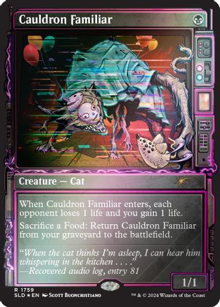 Image of Cauldron Familiar (Rainbow Foil) (SLD-1759) - Secret Lair Drop Series Foil