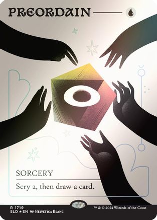 Image of Preordain (1719) (Rainbow Foil) (SLD-1719) - Secret Lair Drop Series Foil