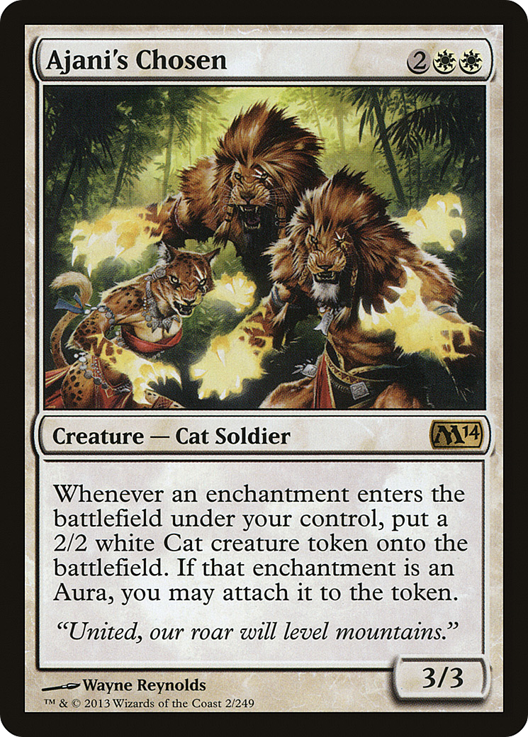 Image of Ajani's Chosen (M14-002) - Magic 2014 Foil