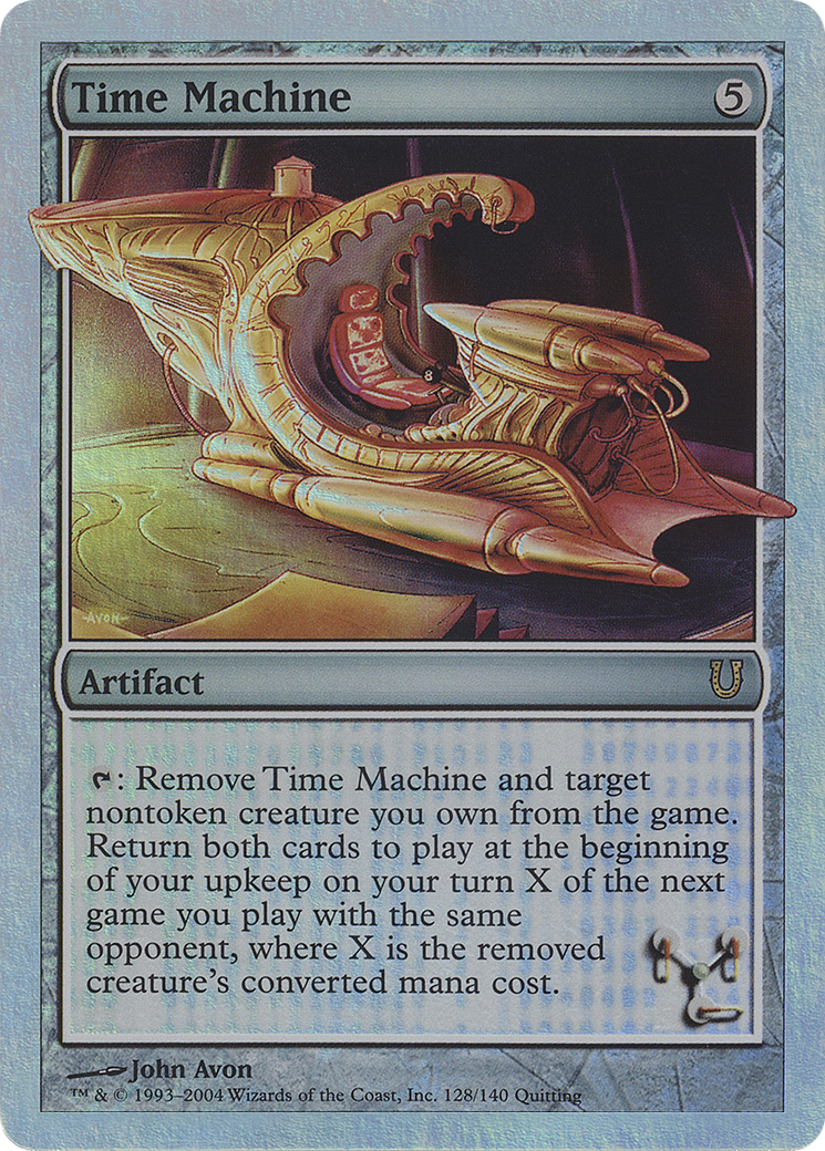 Image of Time Machine (Alternate Foil) (UNH-128) - Unhinged Foil