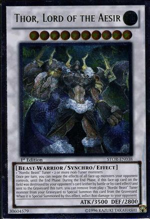 Image of Thor, Lord of the Aesir (UTR) (STOR-EN038) - Storm of Ragnarok Unlimited