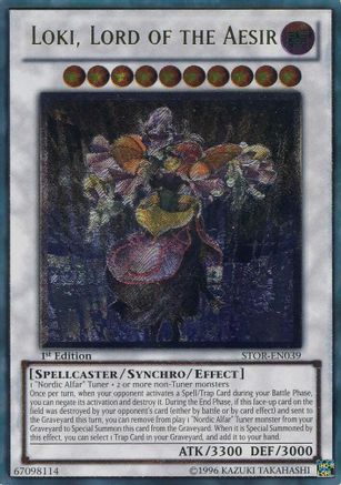 Image of Loki, Lord of the Aesir (UTR) (STOR-EN039) - Storm of Ragnarok Unlimited