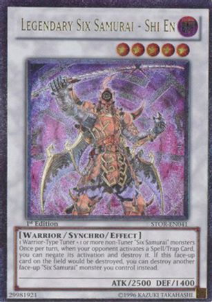 Image of Legendary Six Samurai - Shi En (UTR) (STOR-EN041) - Storm of Ragnarok 1st Edition