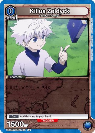 Image of Killua Zoldyck (017) (Box Topper Foil) (UE02BT/HTR-1-017) - UE02BT HUNTER X HUNTER Foil