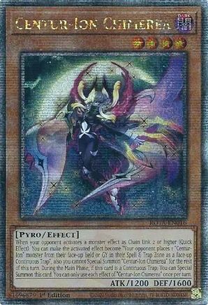 Image of Centur-Ion Chimerea (Quarter Century Secret Rare) (ROTA-EN016) - Rage of the Abyss 1st Edition