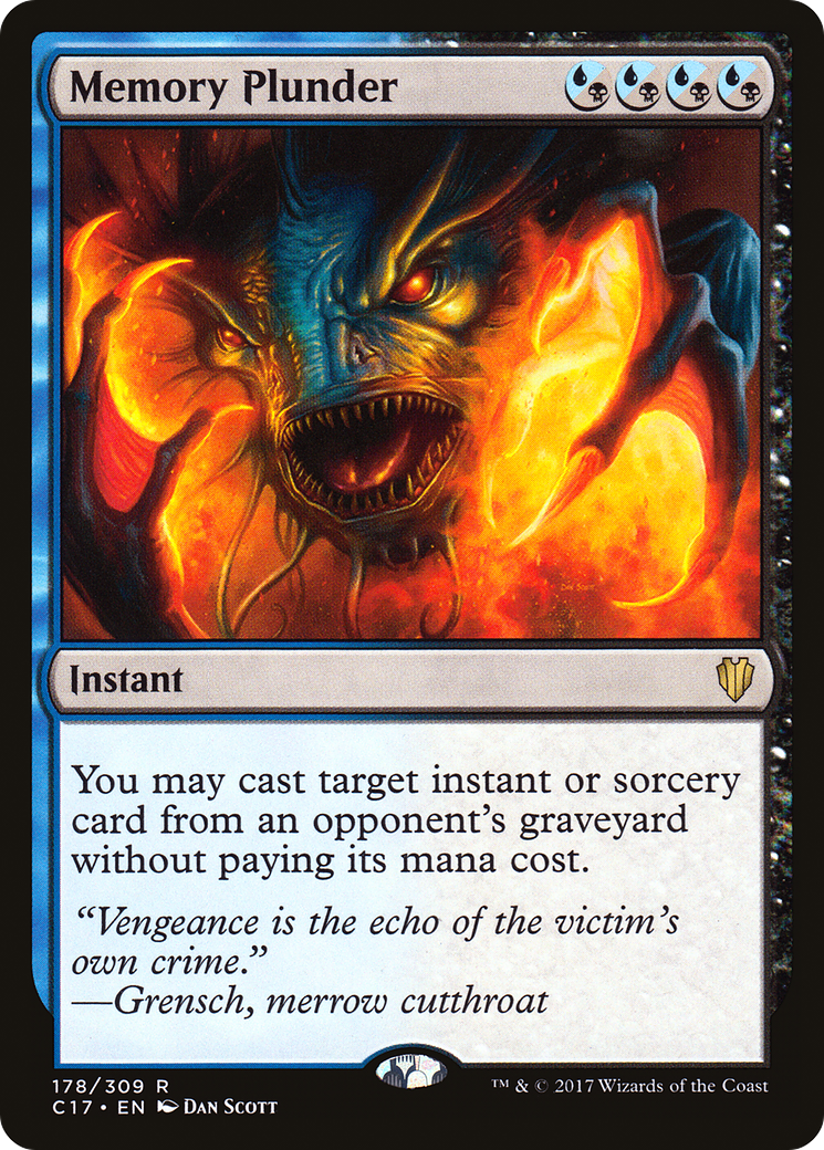 Image of Memory Plunder (C17-178) - Commander 2017