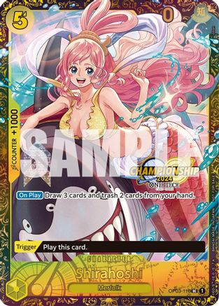 Image of Shirahoshi (October Championship 2024 Online Regional) (OP03-116) - One Piece Promotion Cards Foil