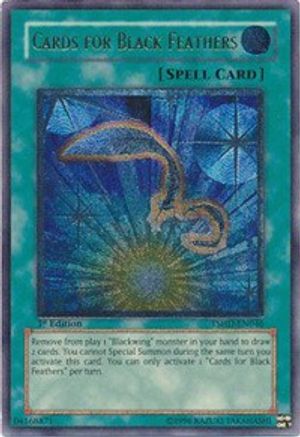 Image of Cards for Black Feathers (UTR) (TSHD-EN046) - The Shining Darkness 1st Edition